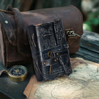 Gothic Journal- Turquoise Leather Village