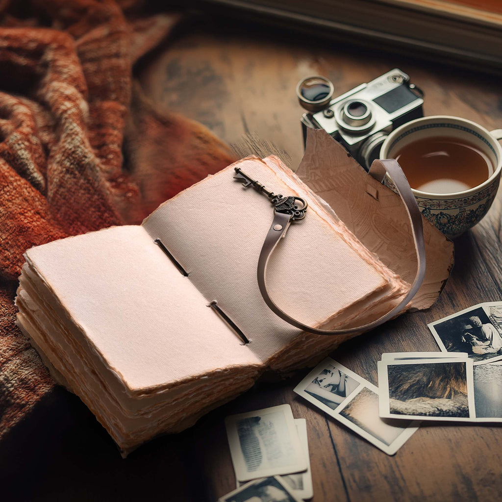 Gothic Journal- Brown Leather Village