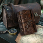 Gothic Journal- Brown Leather Village