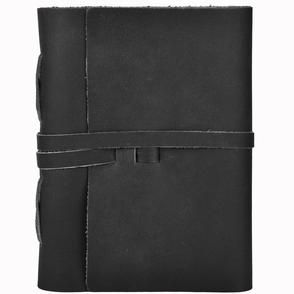 Leather Village rustic lined paper leather notebook diary