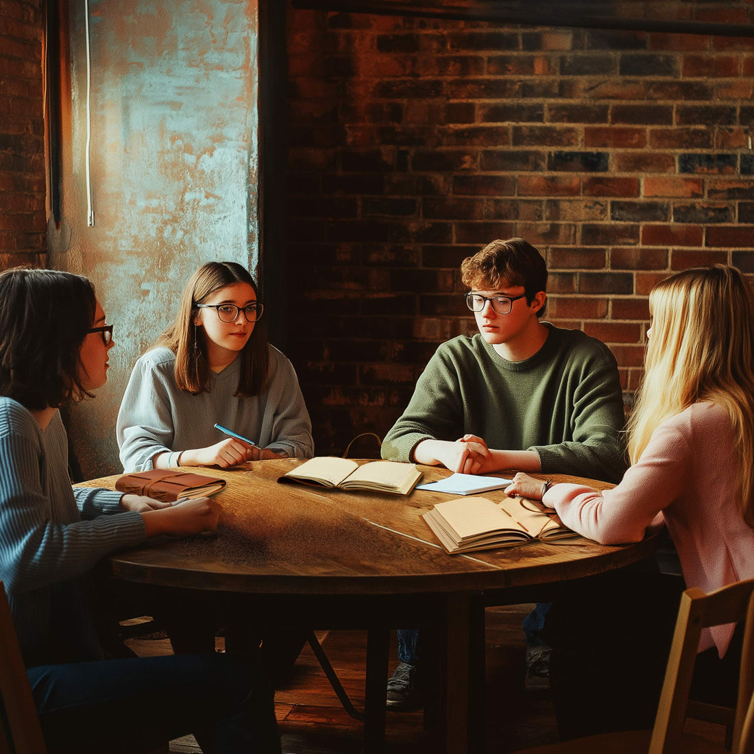 Leather Journal Writing Notebook - Lined Paper 300 Kraft Pages, Rustic Brown - Handmade Genuine Leather Bound Daily Notepad for Men &amp; Women</p>