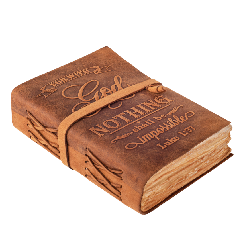 Leather Village crust leather bible journal notebook