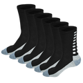 Athletic Socks - Pair of 6 - Black