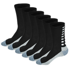 Athletic Socks - Pair of 6 - Black