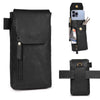 Leather Village Genuine Leather Phone Holster Pouch with Belt Clip, Magnetic Closure, ID Card Holder - Universal Case for iPhone, Samsung Galaxy, Google Pixel