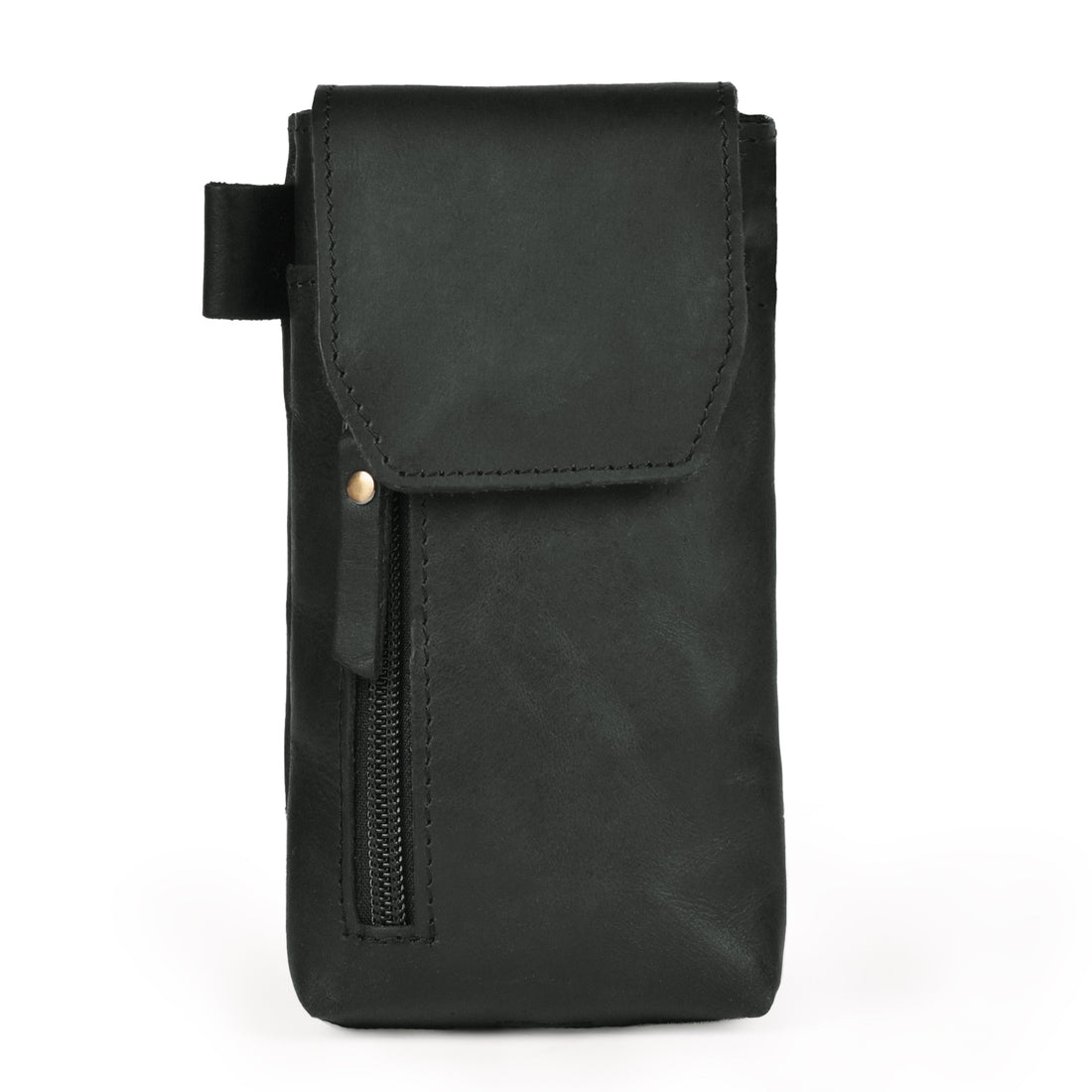 Leather Village Genuine Leather Phone Holster Pouch with Belt Clip, Magnetic Closure, ID Card Holder - Universal Case for iPhone, Samsung Galaxy, Google Pixel