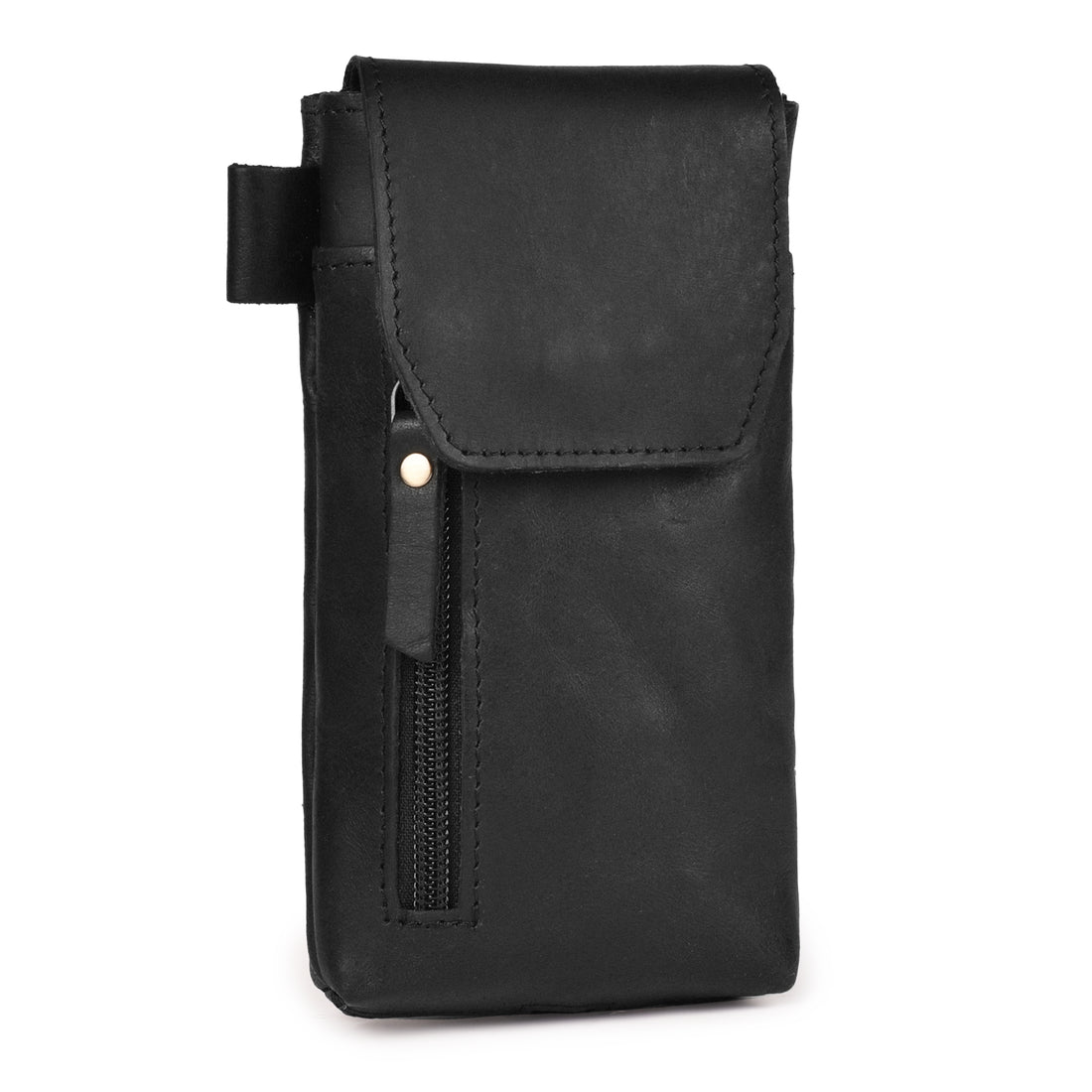 Leather Village Genuine Leather Phone Holster Pouch with Belt Clip, Magnetic Closure, ID Card Holder - Universal Case for iPhone, Samsung Galaxy, Google Pixel