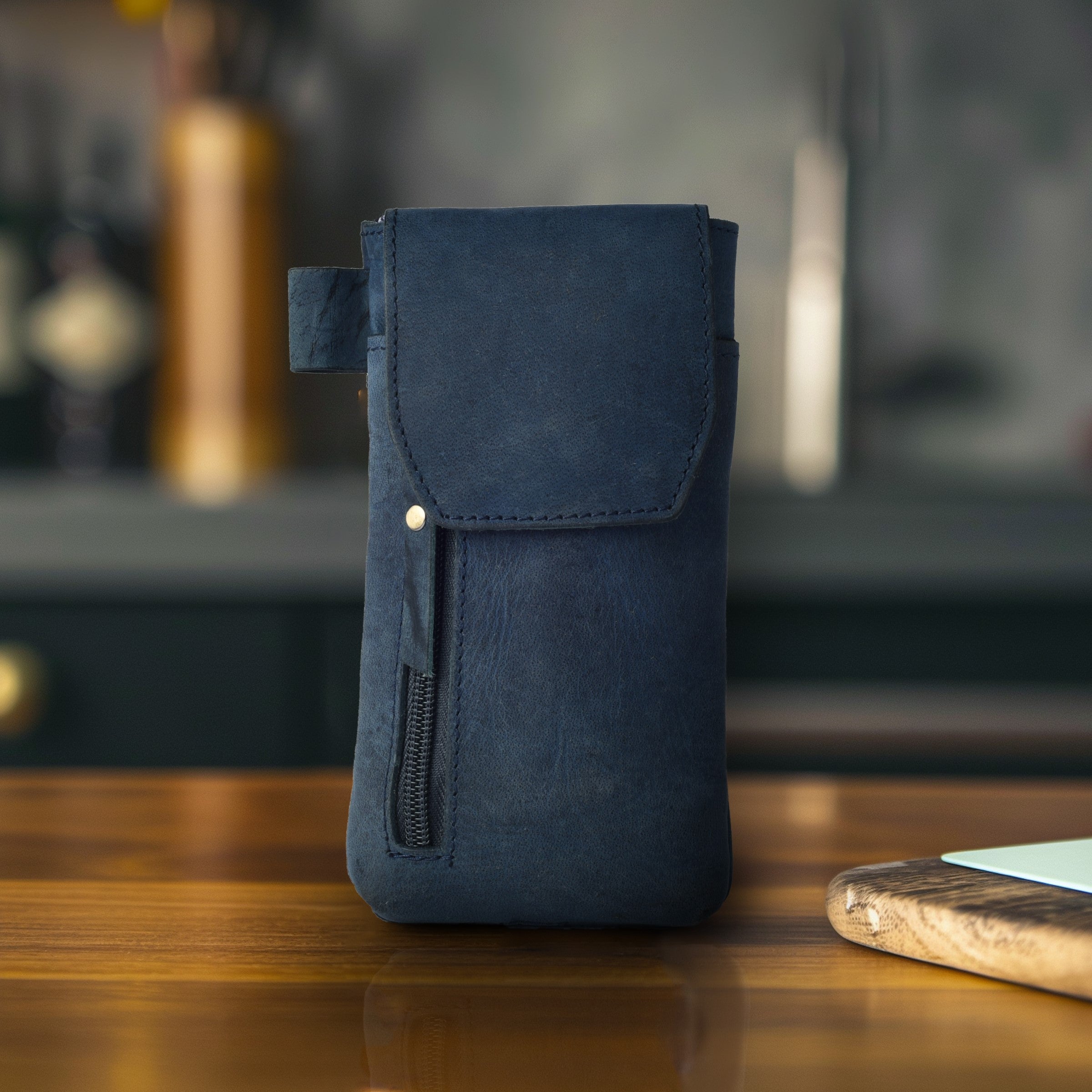 Leather Village Genuine Leather Phone Holster Pouch with Belt Clip, Magnetic Closure, ID Card Holder - Universal Case for iPhone, Samsung Galaxy, Google Pixel