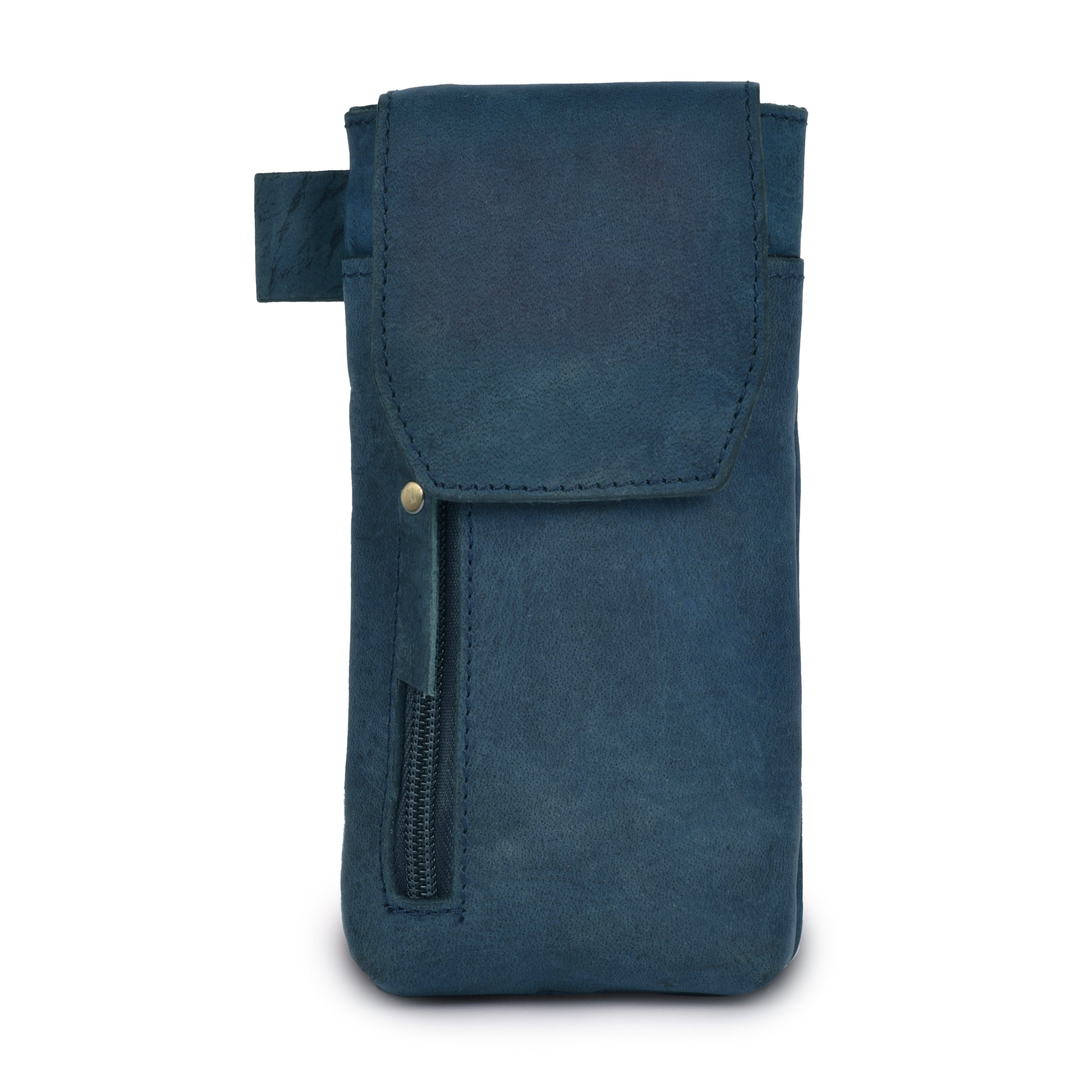 Leather Village Genuine Leather Phone Holster Pouch with Belt Clip, Magnetic Closure, ID Card Holder - Universal Case for iPhone, Samsung Galaxy, Google Pixel