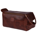 Leather Toiletry Bag for Travel - Cherry