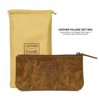 Leather Pencil Pouch Pen Case - Tan Leather Village