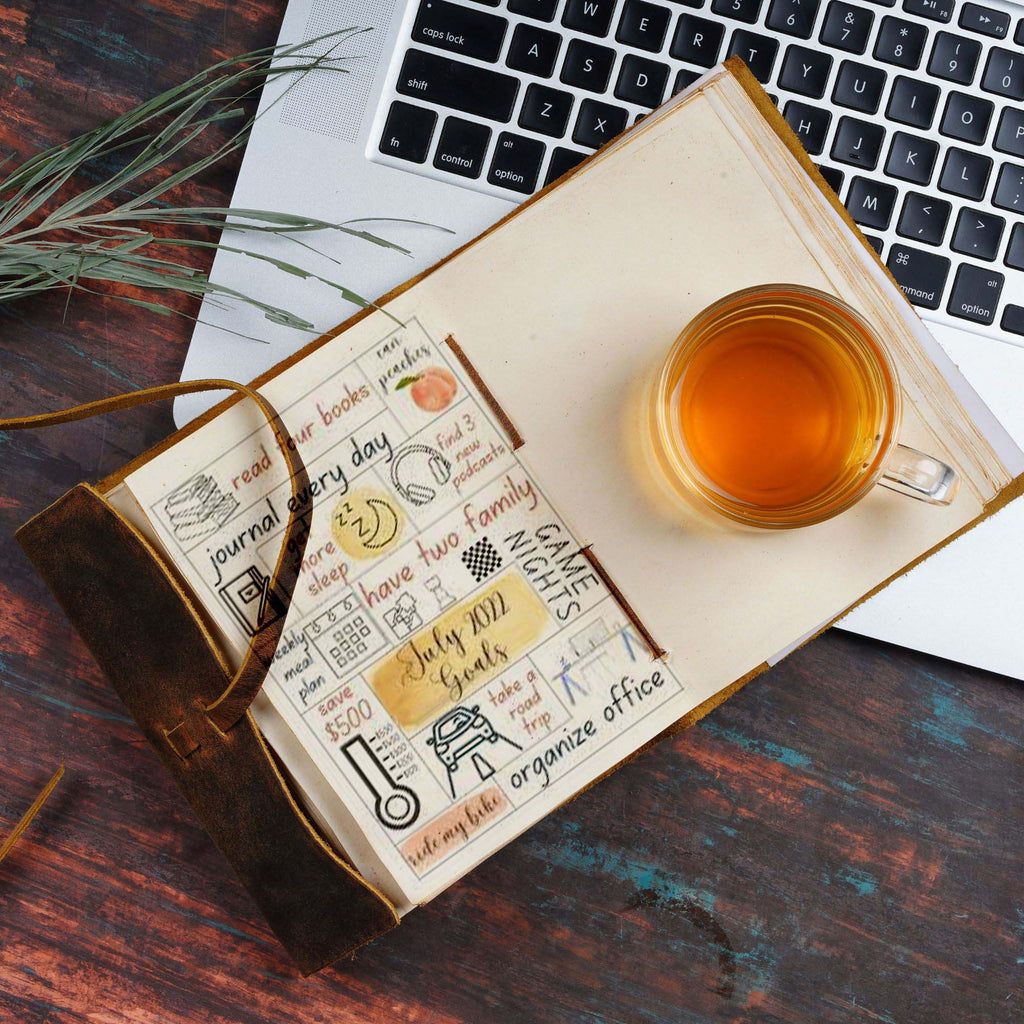 Leather Village premium vintage paper leather journal book