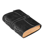 Vintage Paper Leather Notebook-Black