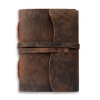 Leather Village vintage leather bound paper writing notebook