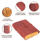 Leather Village classic vintage leather paper bound notebook