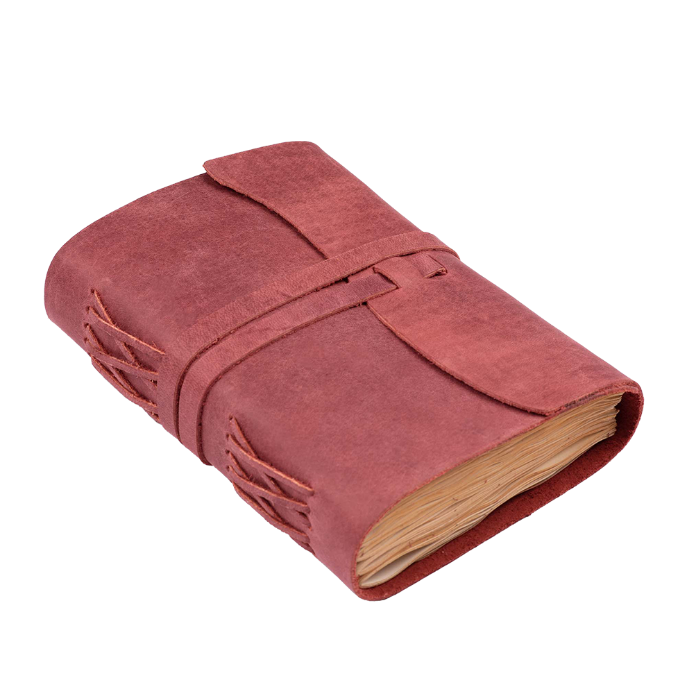 Leather Village luxury vintage leather paper notebook diary