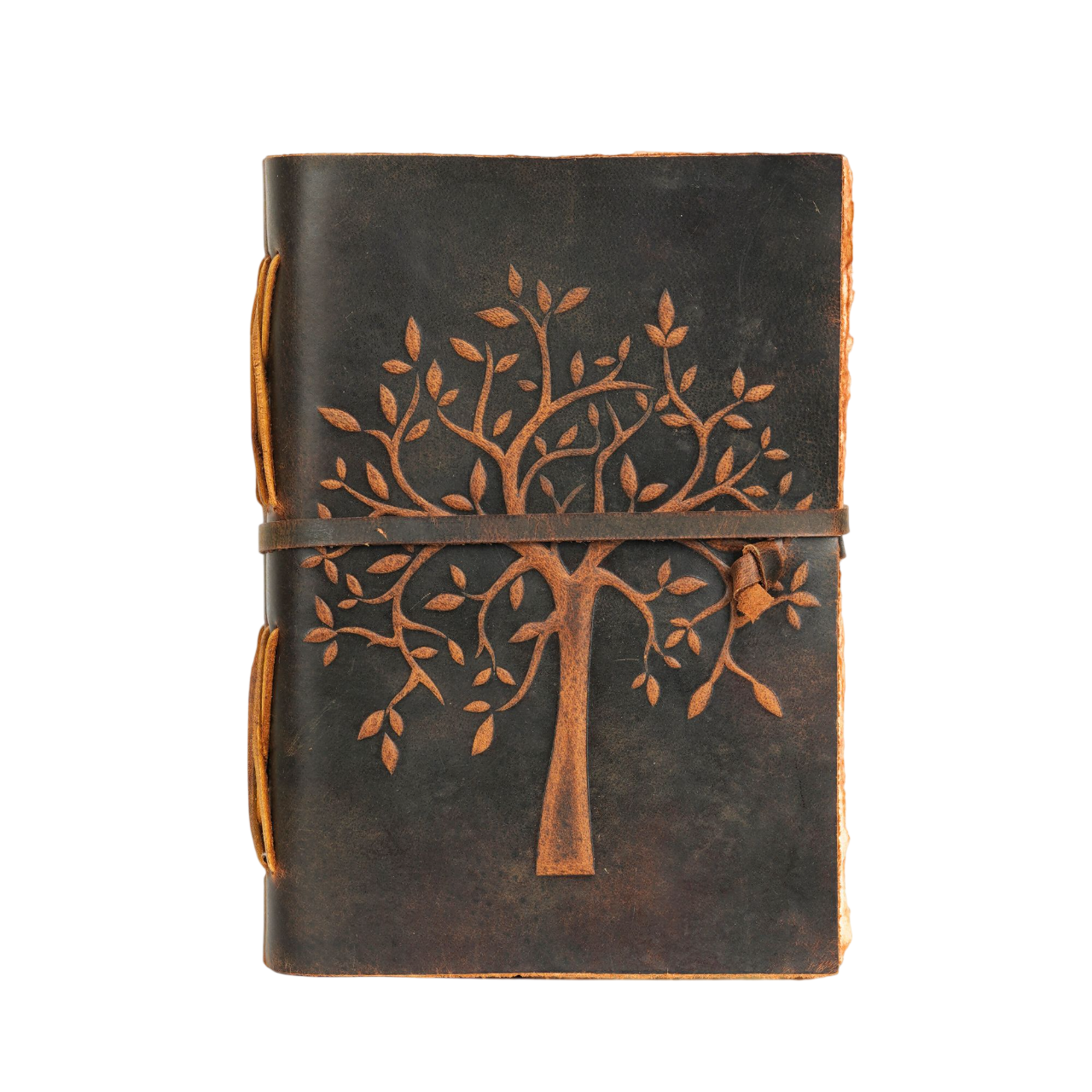 Tree of Life Leather Journal- Brown
