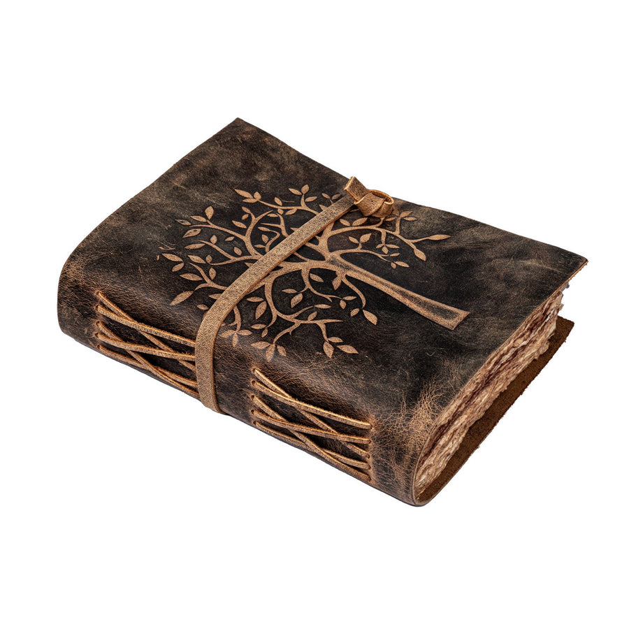 TREE OF LIFE JOURNAL - LINED PAPER VINTAGE LEATHER JOURNAL