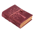 Tree of Life Journal- Fuchsia Leather Village