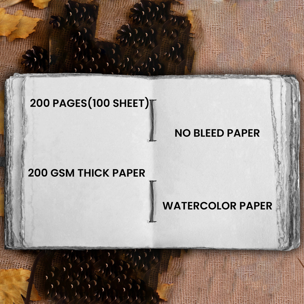 Tree of Life Leather Journal- Grey Leather Village