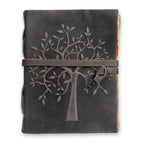 Tree of Life Leather Journal- Chalkboard Grey Leather Village