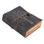 Tree of Life Leather Journal- Chalkboard Grey Leather Village