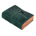 Tree of Life Leather Journal- Turquoise Leather Village