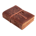 Tree of Life Leather Journal- Red Brown Leather Village