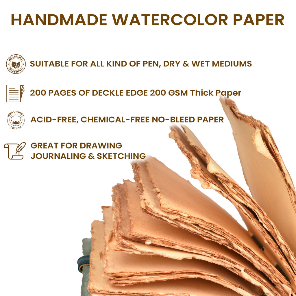 Tree of Life Leather Journal- Turquoise Leather Village