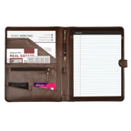 Leather Village smooth leather writing desk pad mat