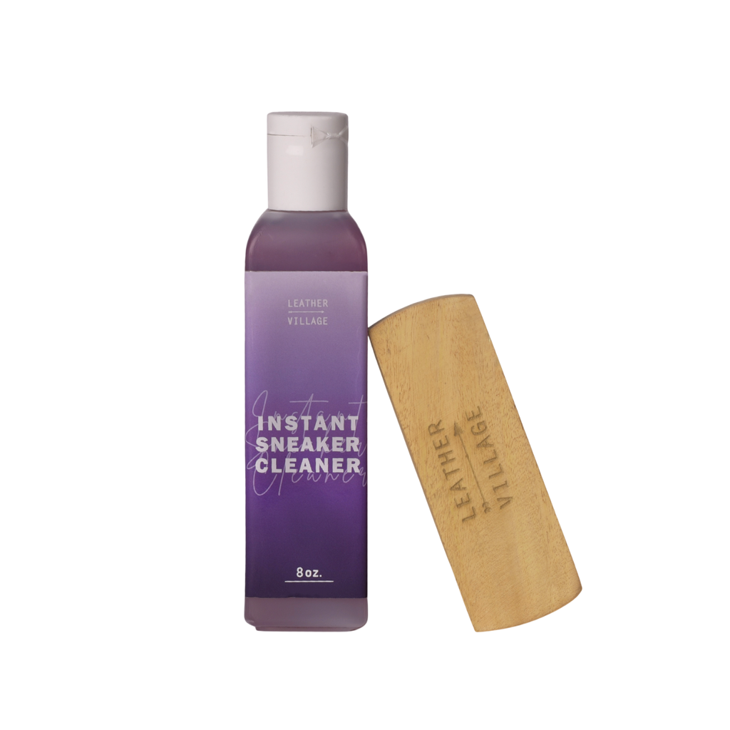 Shoe Cleaner Kit with Brush - Purple Leather Village