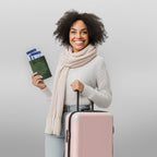 Leather Village green durable leather passport organizer cover