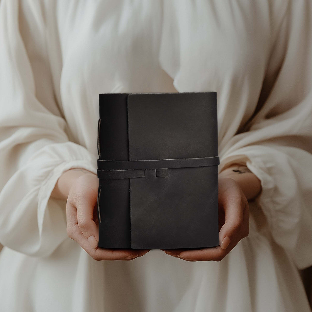 Leather Village premium lined vintage paper diary notebook
