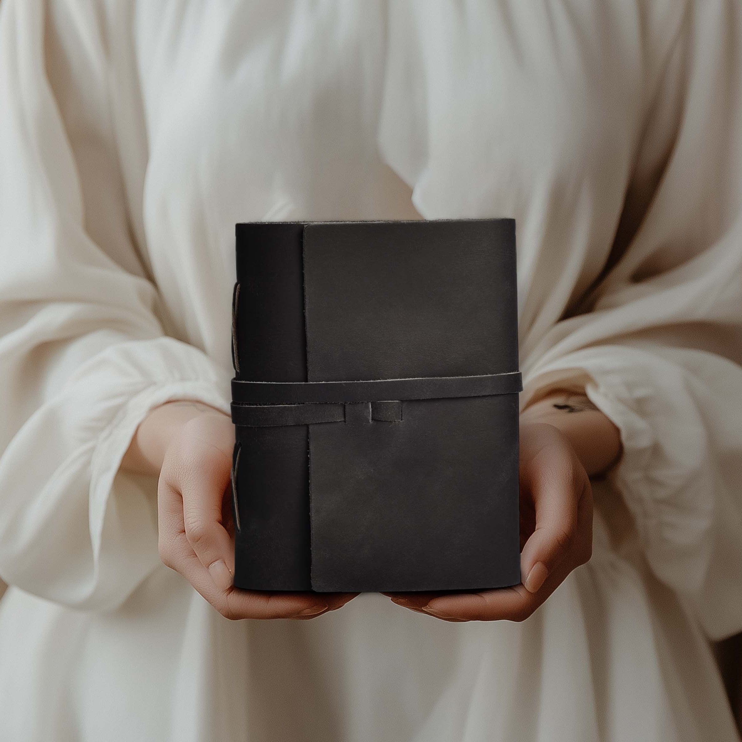 Leather Bound Journal - Vintage Lined Paper - 260 Antique Pages