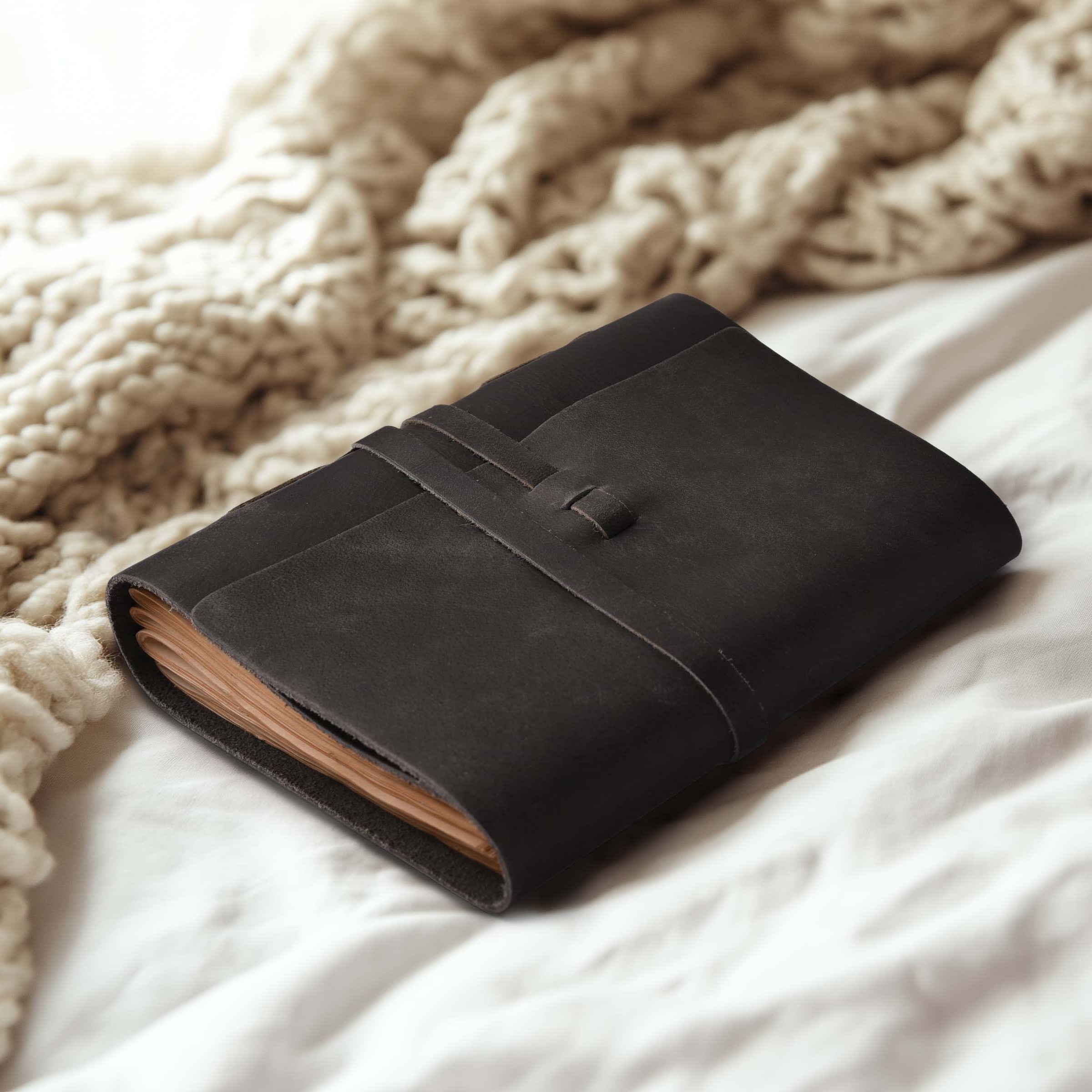 Leather Bound Journal - Vintage Lined Paper - 260 Antique Pages