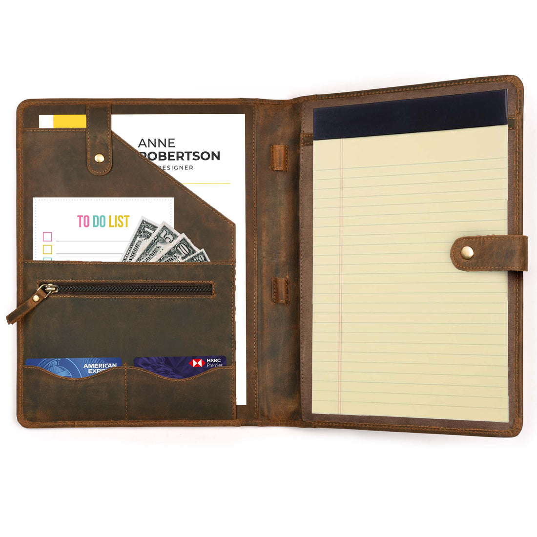Leather Portfolio & Binder Leather Portfolio for Men and Women, Leather Padfolio, Leather Folder, Portfolio Binder, Business Portfolio Men and Women