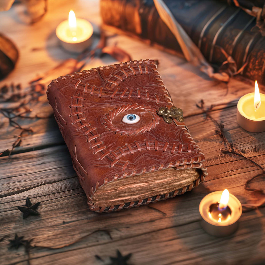 paper, vintage journal, daily greatness, handmade watercolor, bound journal rustic brown 7 x 5, 