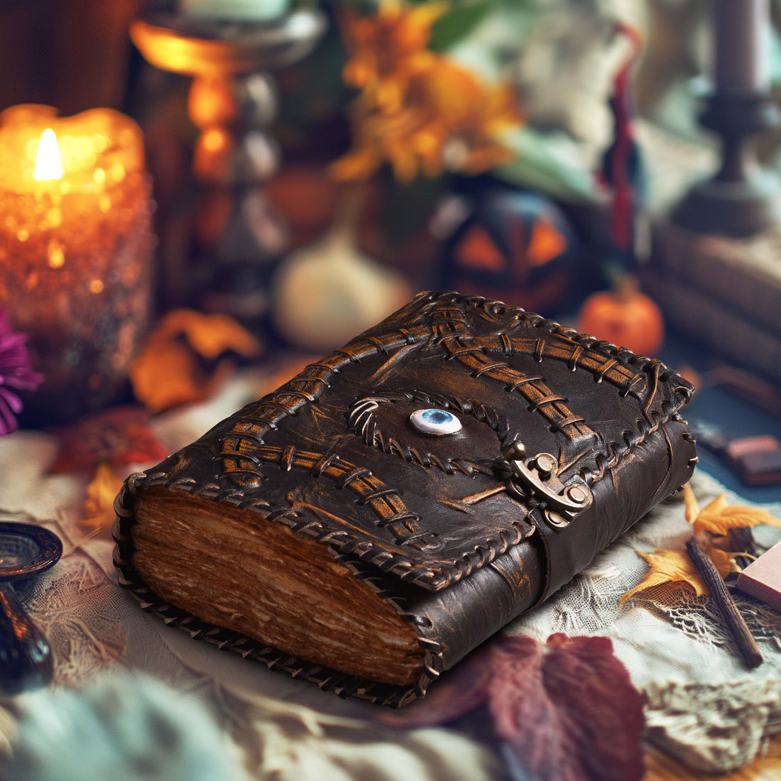 leather notebook, leather village vintage journal, junk supplies, mixed media paper, journals, 