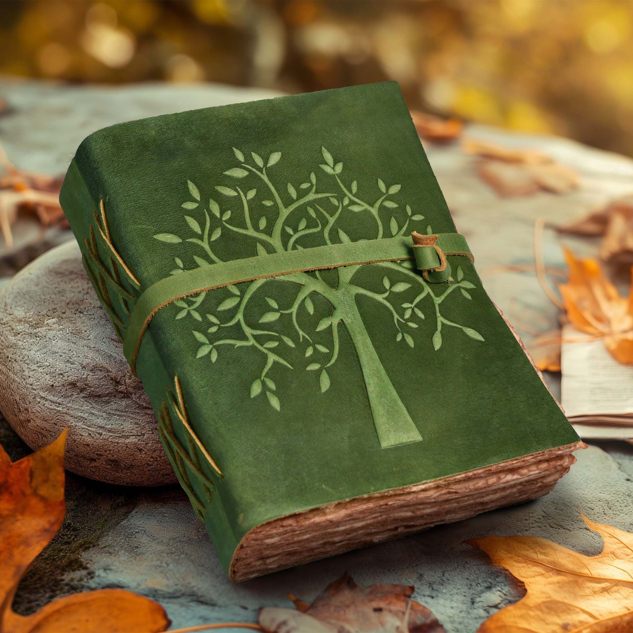 TREE OF LIFE JOURNAL - VINTAGE LEATHER JOURNAL
