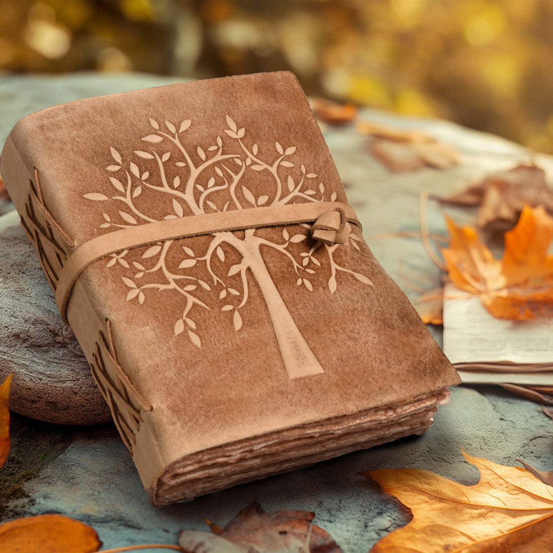 TREE OF LIFE JOURNAL - VINTAGE LEATHER JOURNAL