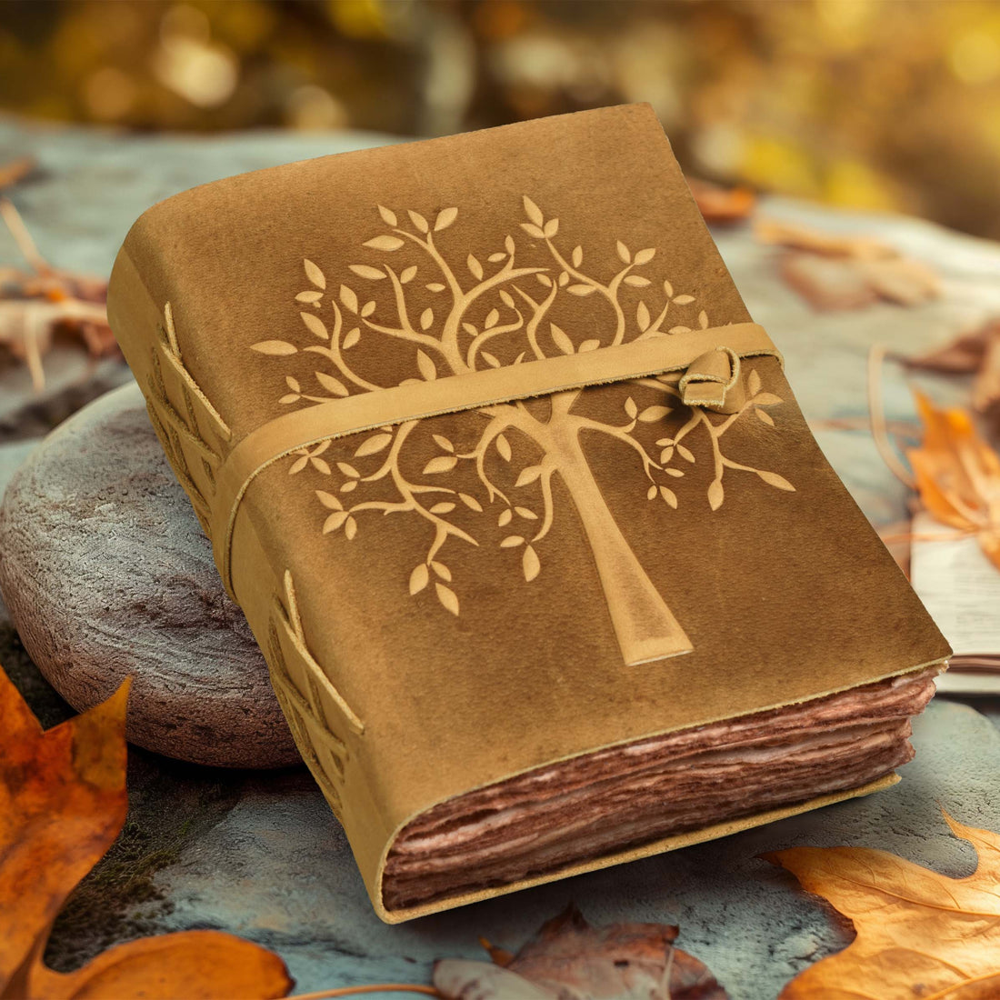 TREE OF LIFE JOURNAL - VINTAGE LEATHER JOURNAL