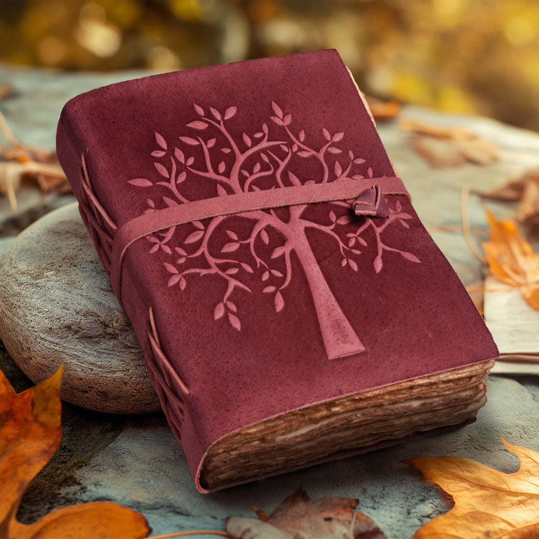TREE OF LIFE JOURNAL - VINTAGE LEATHER JOURNAL