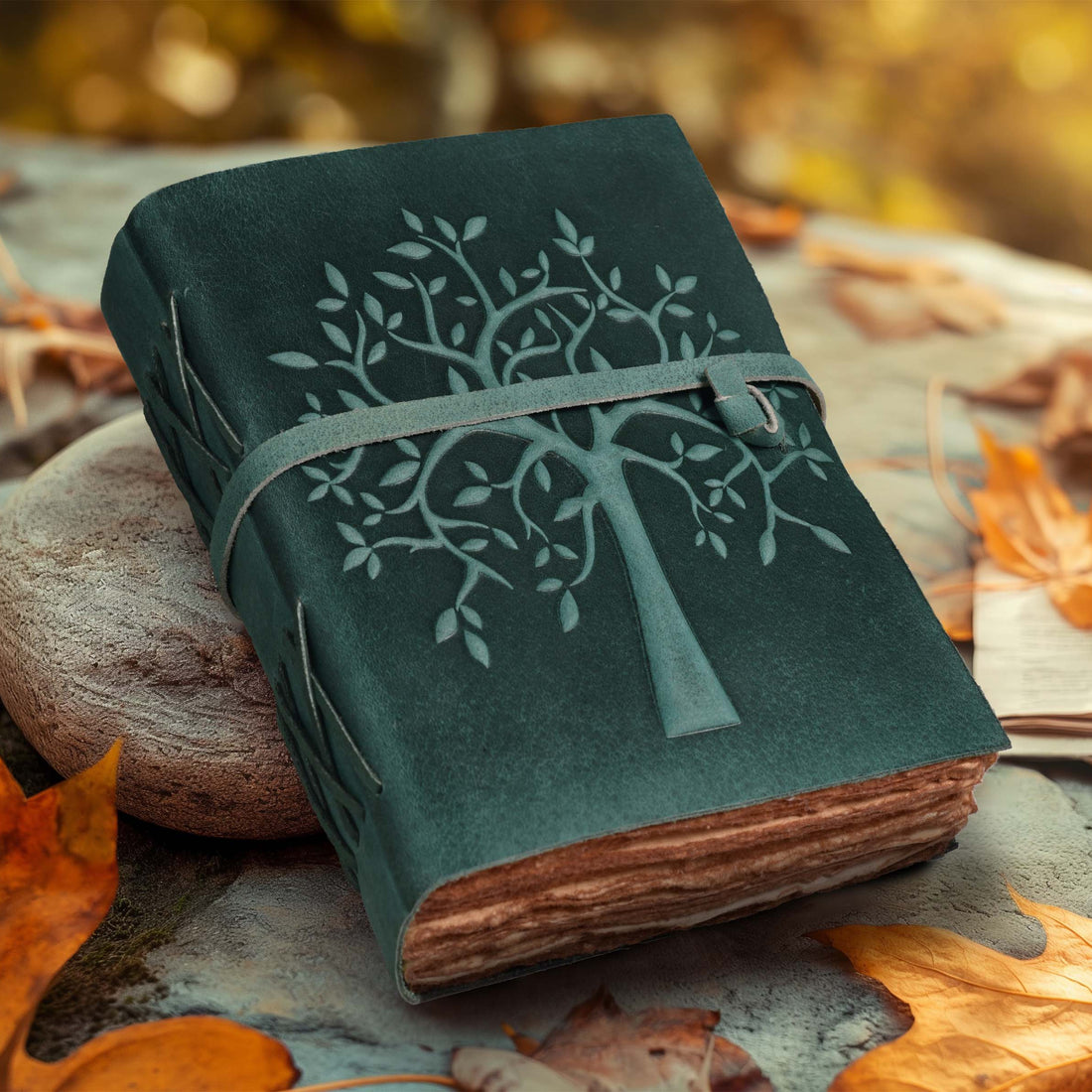 TREE OF LIFE JOURNAL - VINTAGE LEATHER JOURNAL