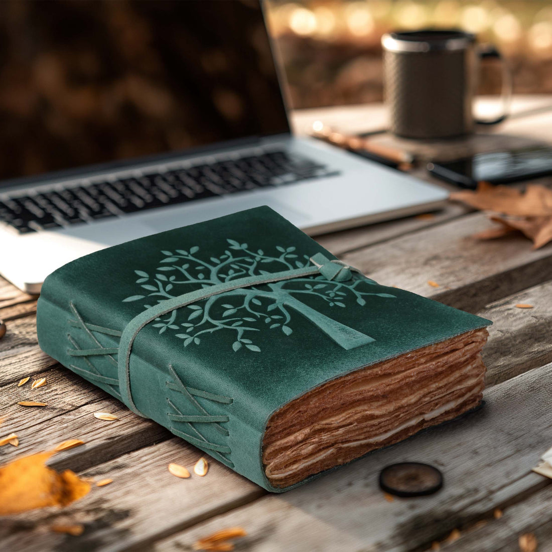 TREE OF LIFE JOURNAL - VINTAGE LEATHER JOURNAL