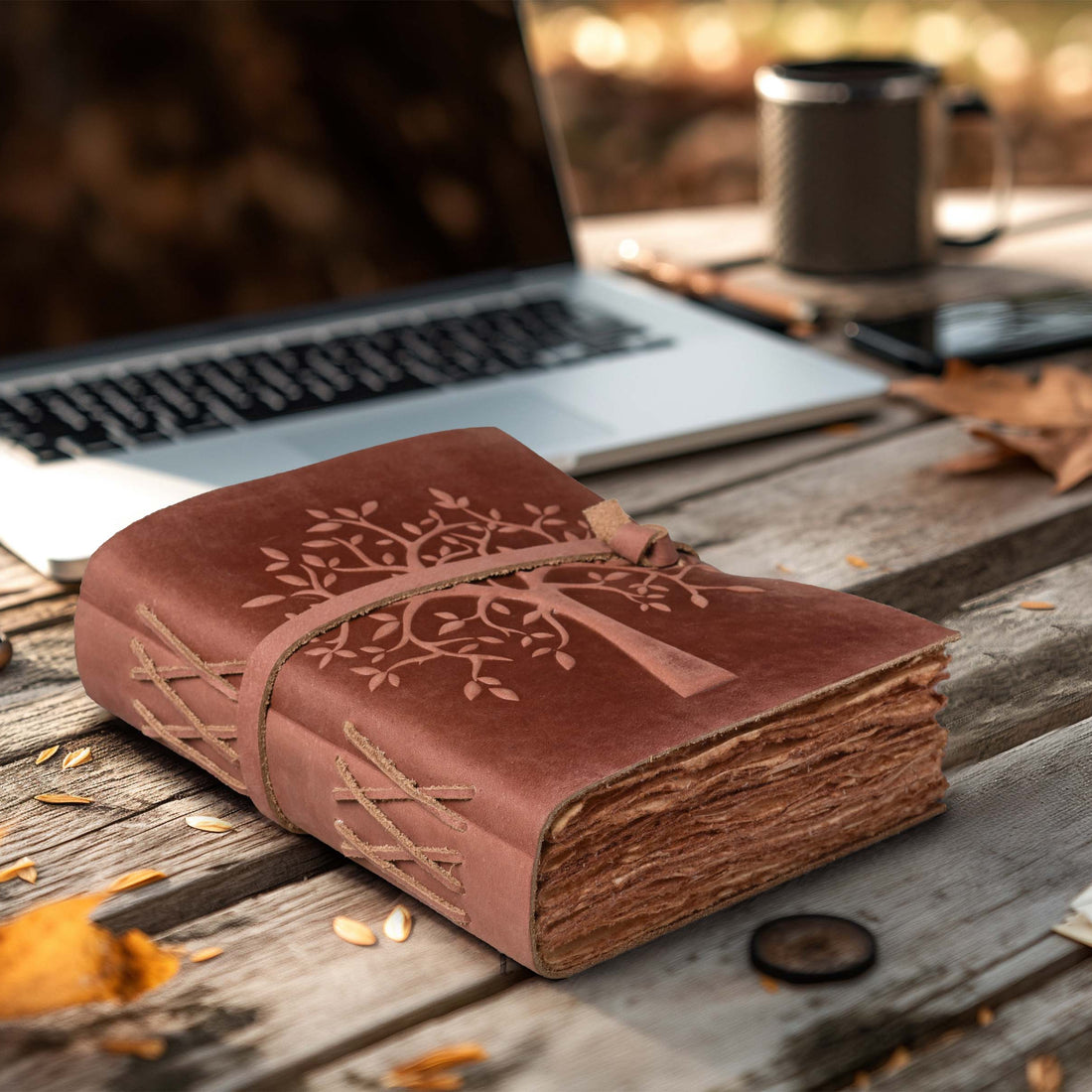 TREE OF LIFE JOURNAL - VINTAGE LEATHER JOURNAL