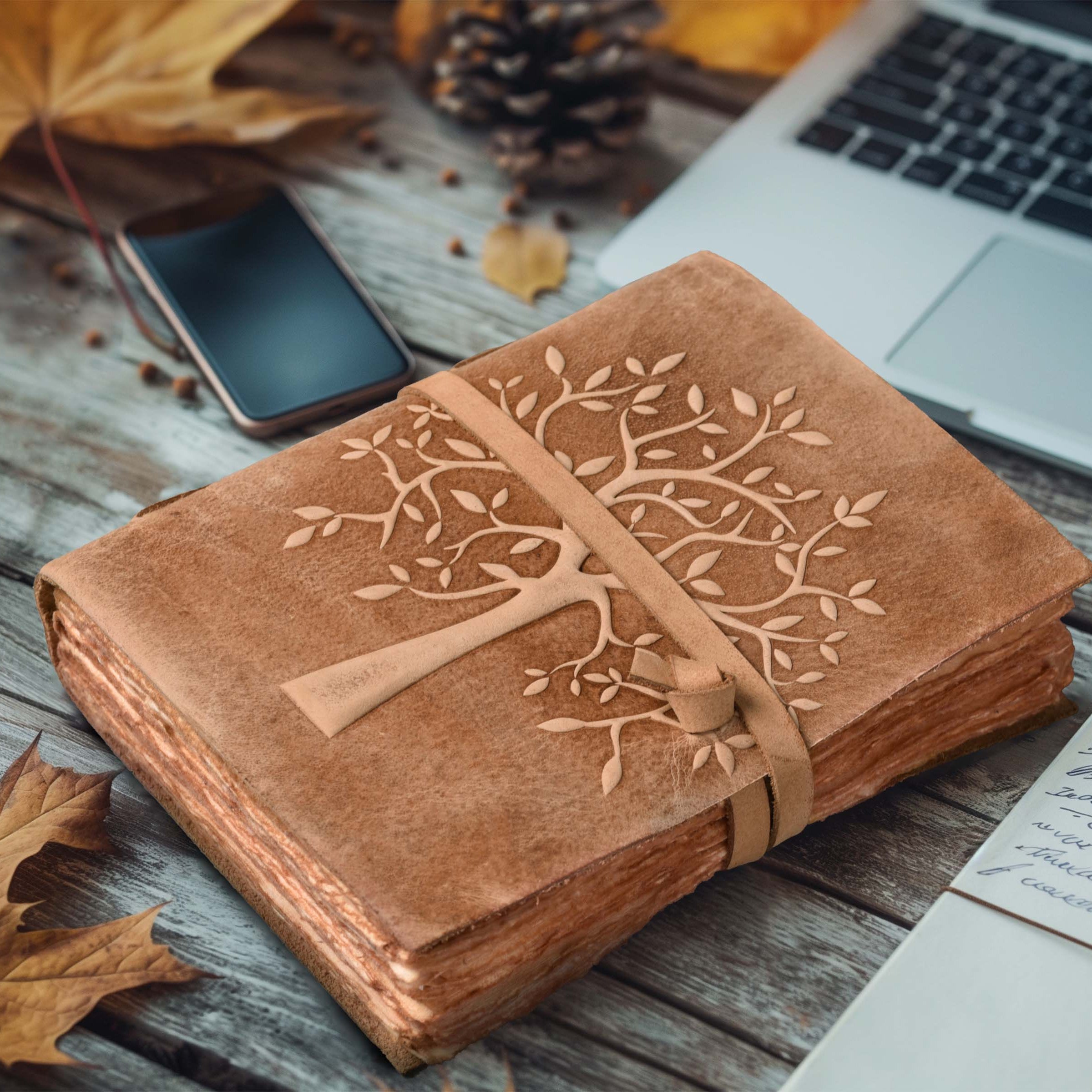 TREE OF LIFE JOURNAL - VINTAGE LEATHER JOURNAL
