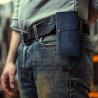 Leather Village premium leather mobile phone pouch case
