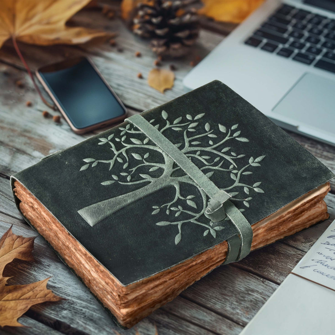 TREE OF LIFE JOURNAL - VINTAGE LEATHER JOURNAL