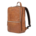 Tan Brown Leather Laptop Backpack for Work & Travel