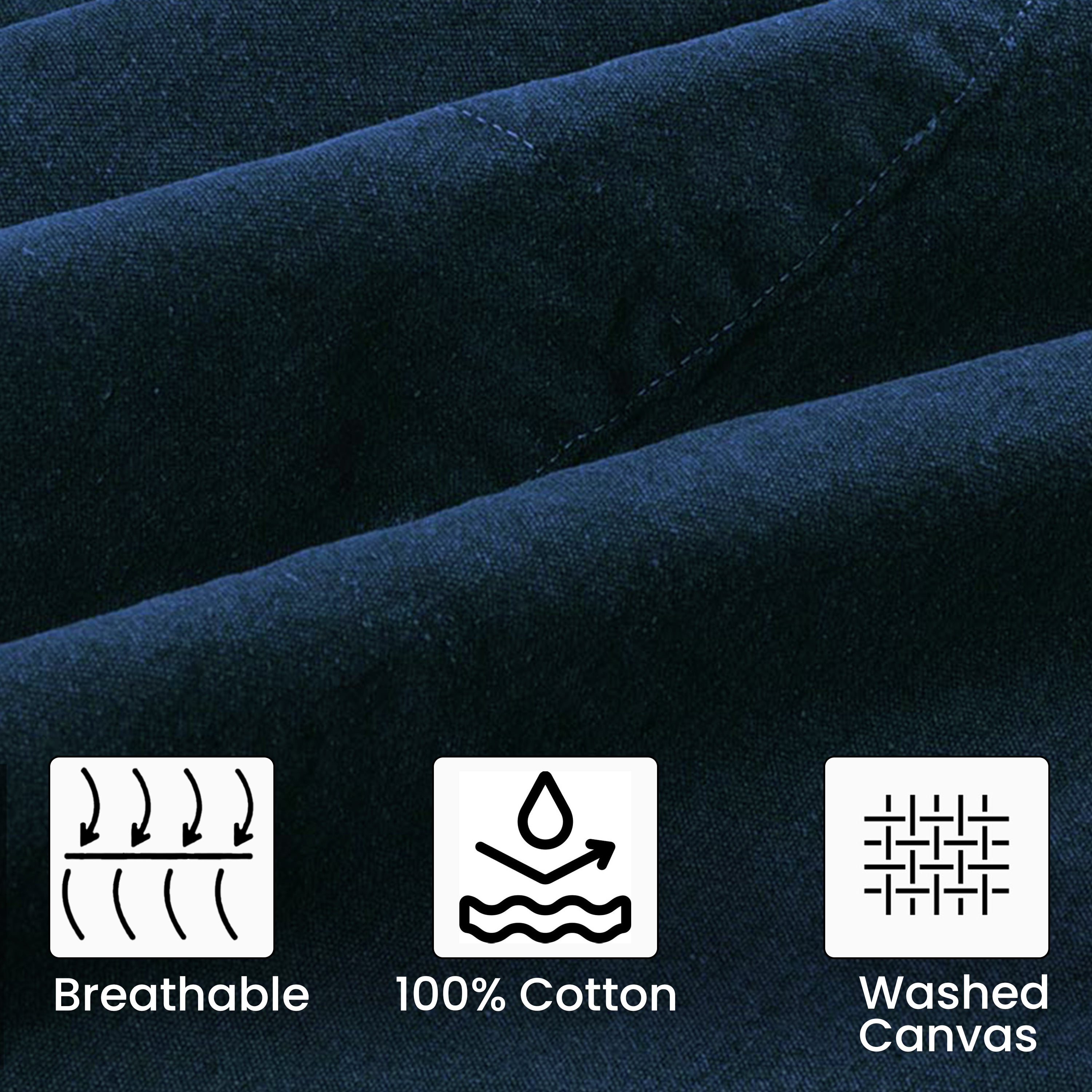 Chef Aprons for Men Women with Large Pockets, Cotton Canvas Cross Back Adjustable Work Apron, Size M to XXL